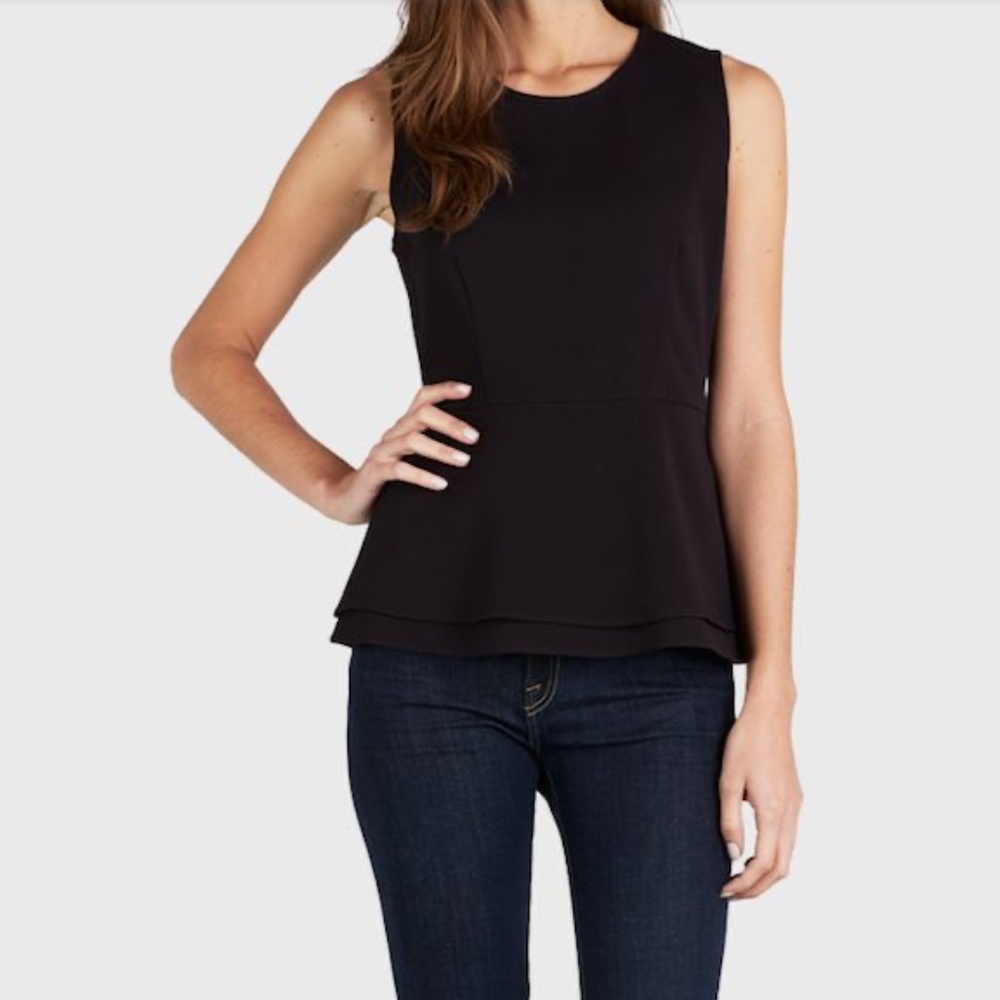 Joie Black Peplum Top